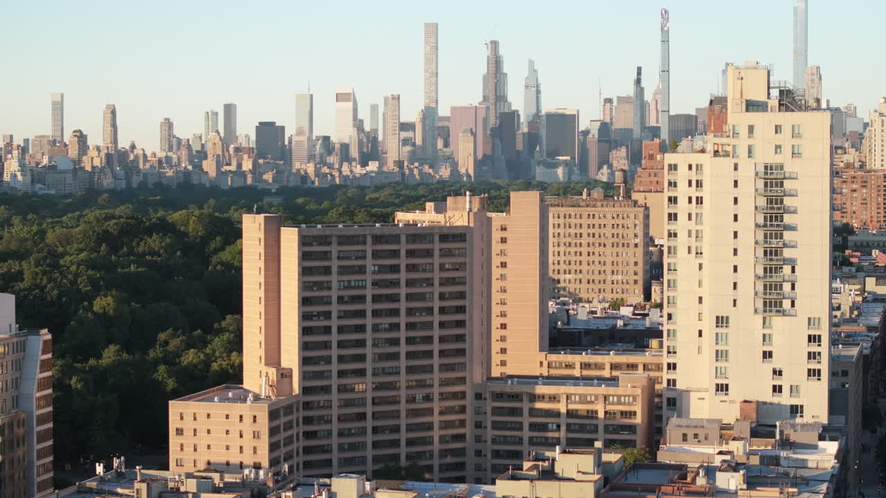 Shot on the north end of the park looking south towards Midtown Manhattan.