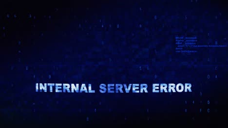 error interno del servidor texto ruido digital efecto de fallo de la pantalla de televisión bucle de fondo inicio de sesión y contraseña