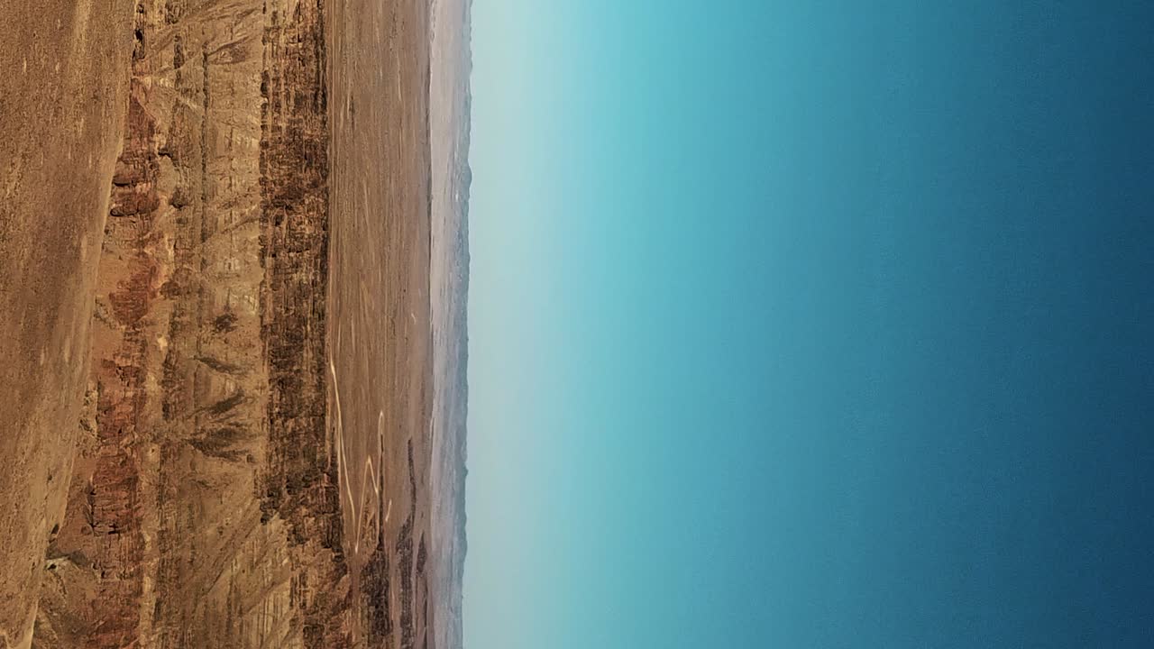 Ripresa aerea verticale Fish River Canyon in Namibia, Africa