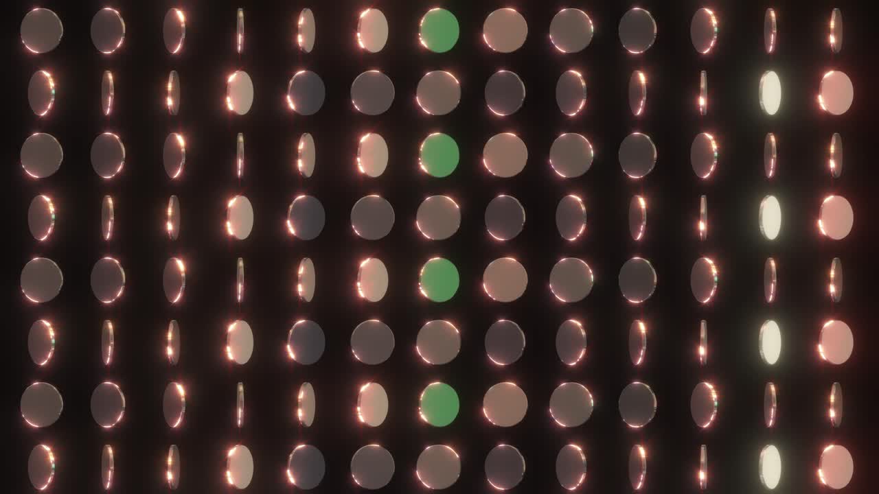 빛나는 원을 가진 추상적인 기하학적 패턴