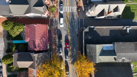 American-town-with-colorful-trees-in-autumn