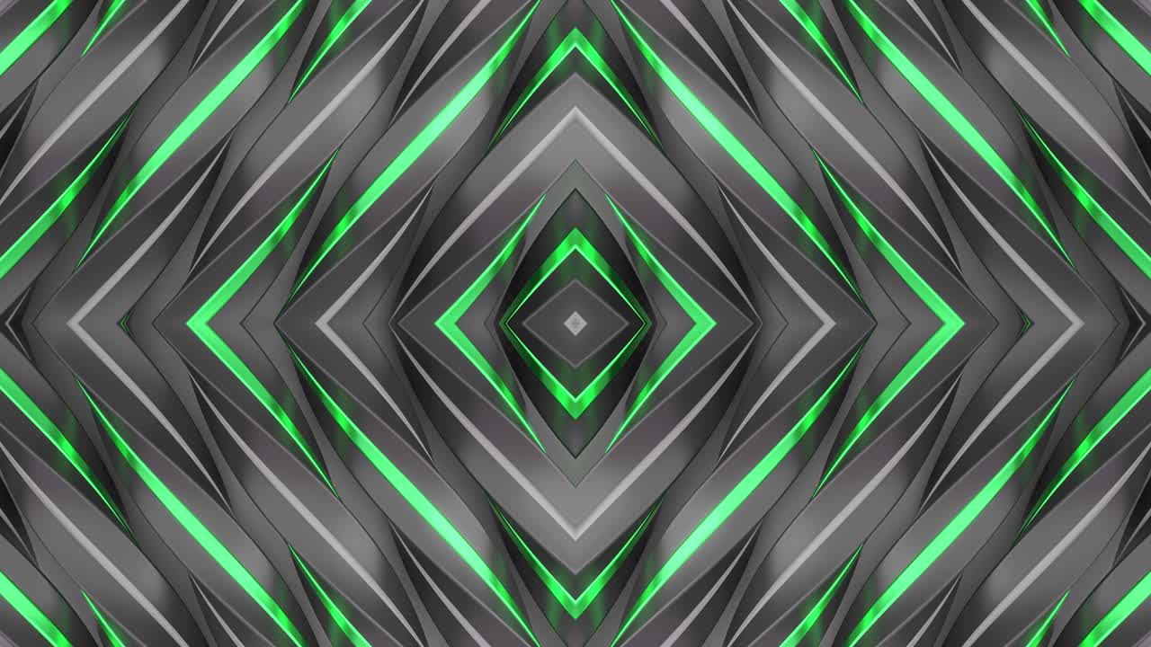 patrón geométrico abstracto con líneas verdes brillantes