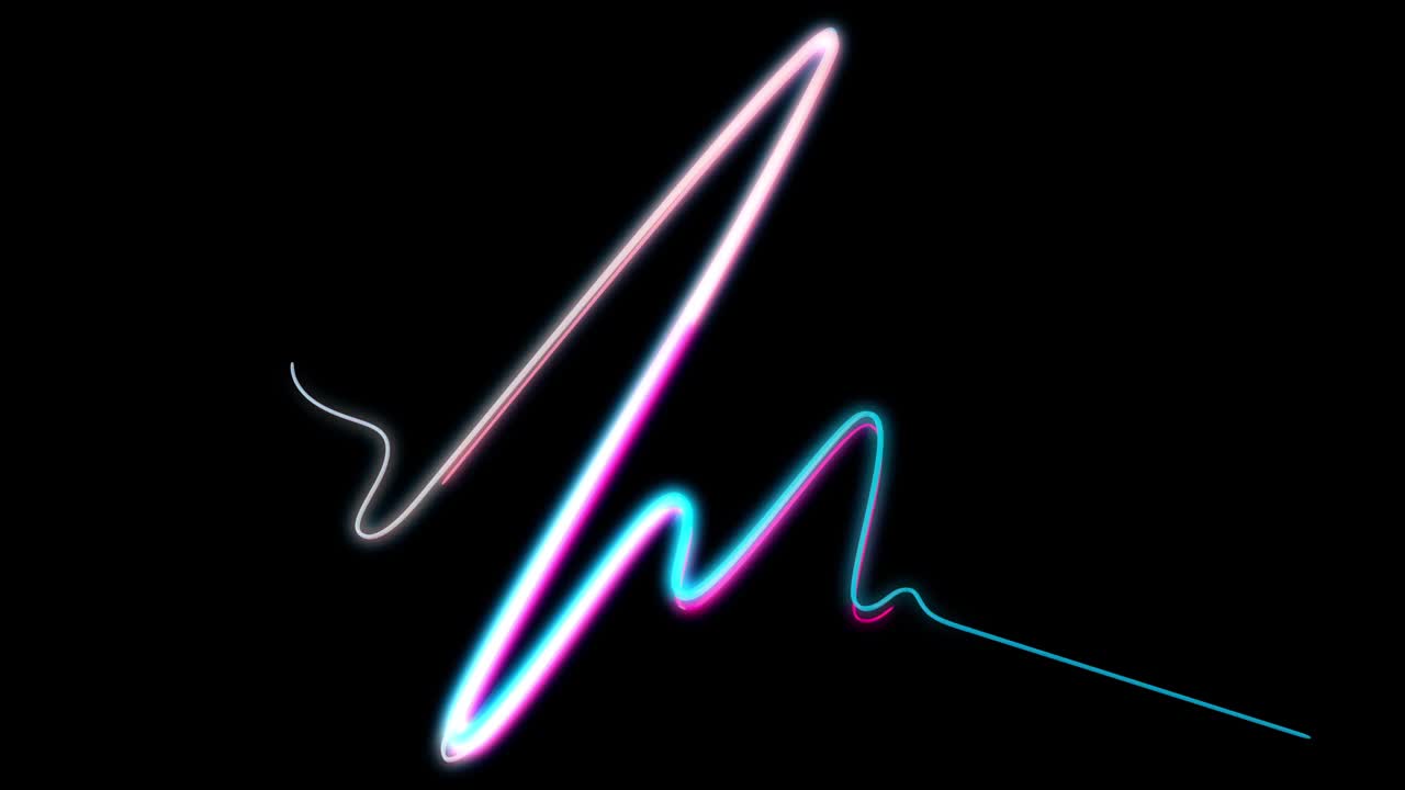 Neon-Herzschlag auf medizinischem Bildschirm mit Gitter. Geringe Tiefenschärfe