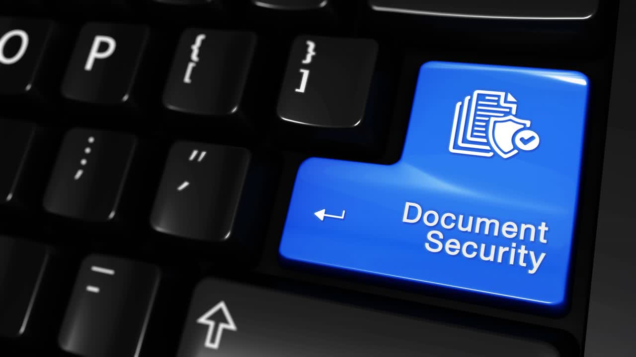 Document Security Keyboard Button