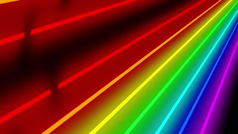 neon line illumination animation motion graphics