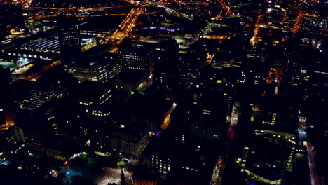 night cityscape aerial view