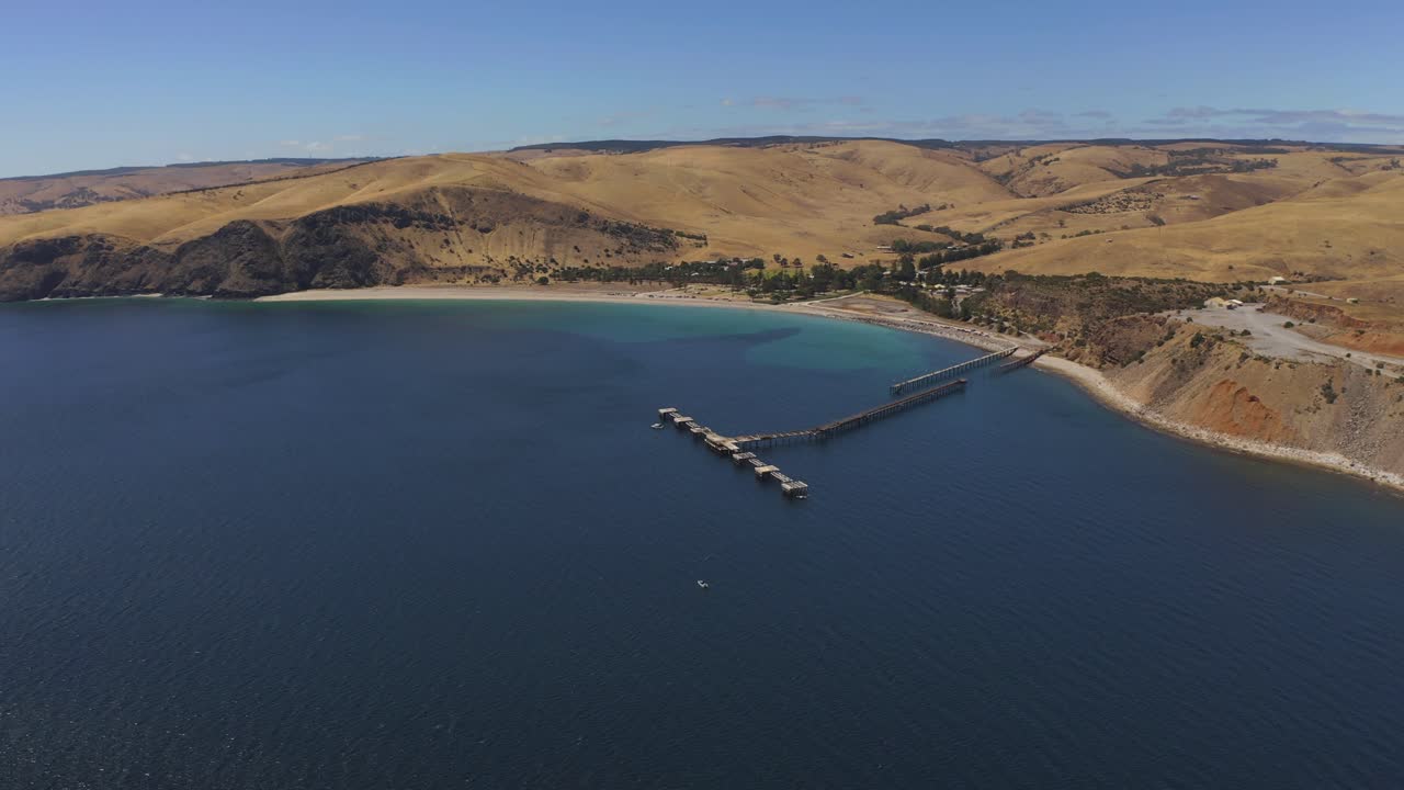 사우스 오스트레일리아 의 플루리우 반도 의 해안선 의 공중 사진