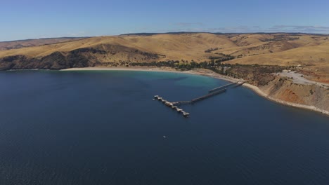 Aerial-view-of-the-coastline-of-Fleurieu-Peninsula,-South-Australia