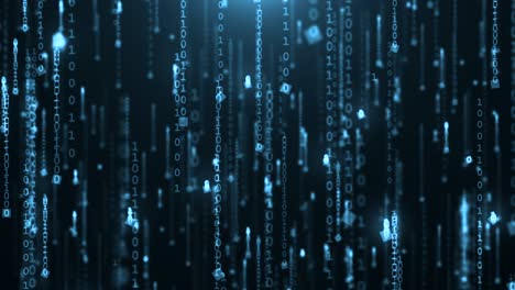 binary code animation - 4k loopable