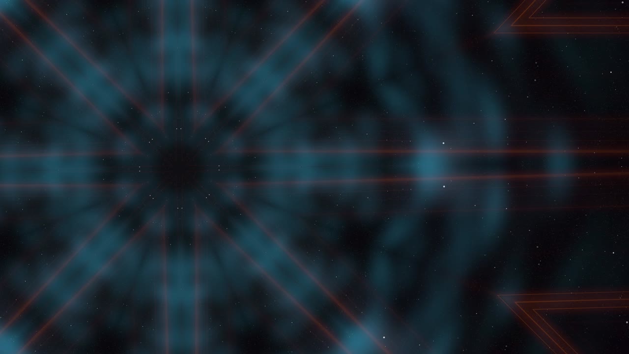 animación de bucle sin problemas de volar a través de la nebulosa espacial brillante y las estrellas.