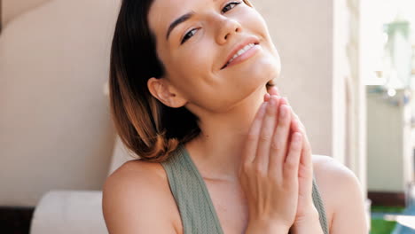 smiling woman outdoors