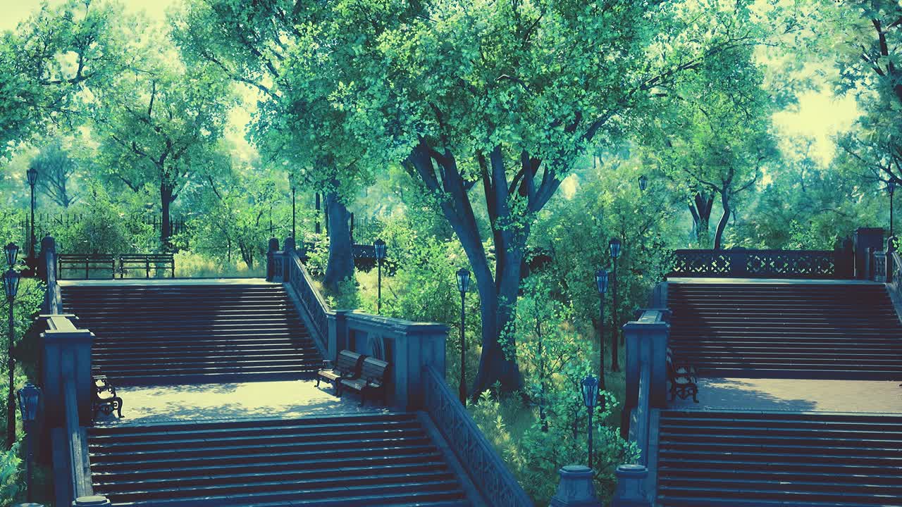 도시 에 있는 평화로운 공원