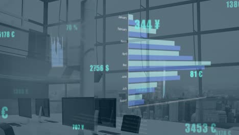 Animación-Del-Procesamiento-De-Datos-Estadísticos-En-Una-Oficina-Vacía.