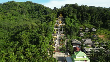 mountain buddha temple in ao nang, mueang krabi district of thailand