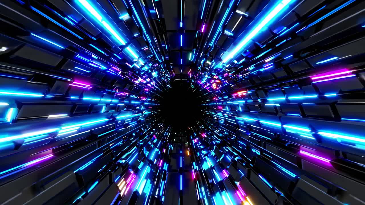 el túnel de neón cyberpunk