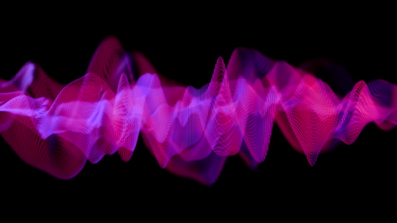 추상적인 가상 신경망.