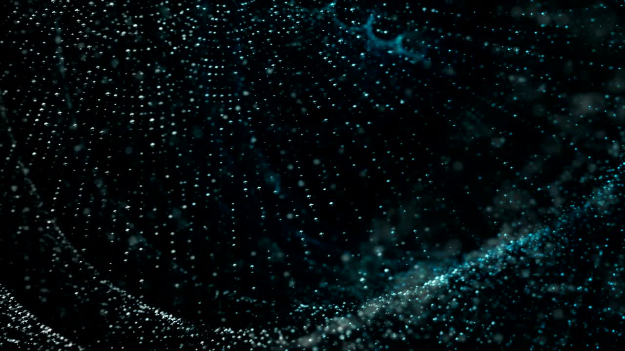 conexión de puntos 4k con torsión y movimiento de flujo de partículas para fondo abstracto de futurística y tectología