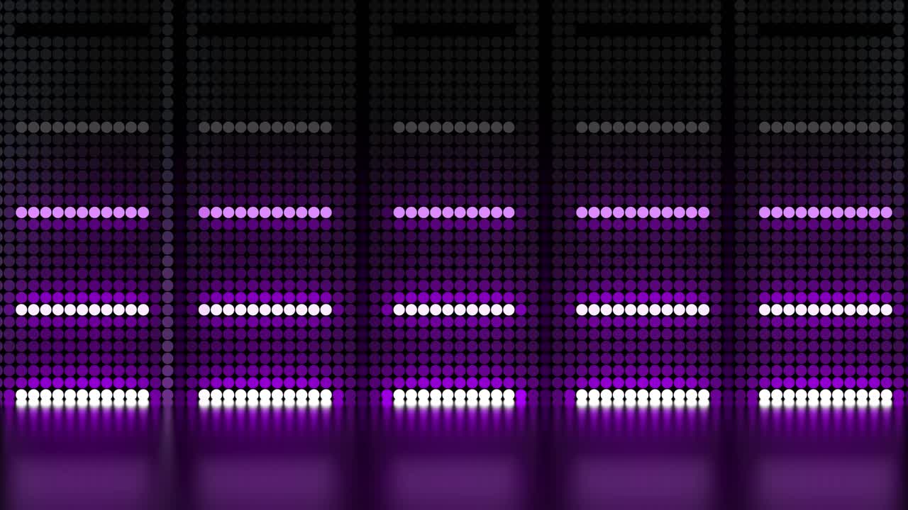 Purple LED Display Pattern