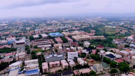 Ariel-Shot-of-Abuja,-federal-capital-territory-of-Nigeria