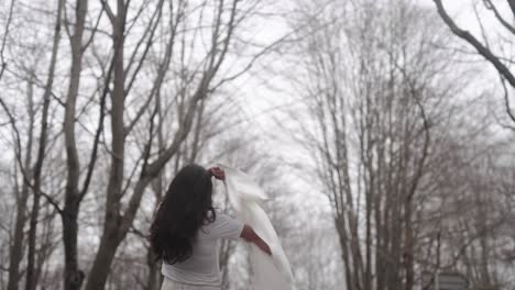 Model-influencer-leaving-Montseny-woods-in-style