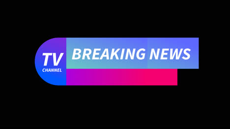 motion graphic of breaking news banners collection