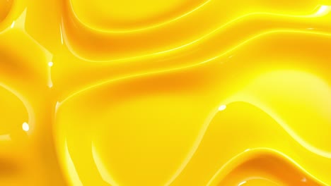 liquid abstract yellow glossy wavy background