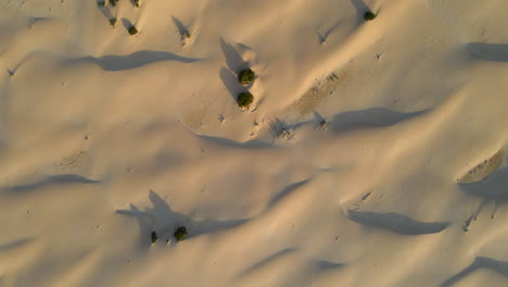 Aerial-view-of-the-dunes-of-Bordeira-beach-in-Portugal-during-the-golden-hour