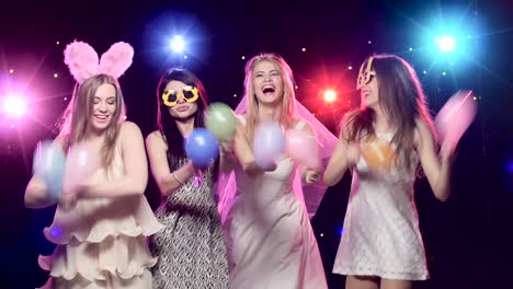 group of women celebrating at a party