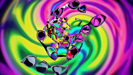 psychedelic sunglasses art