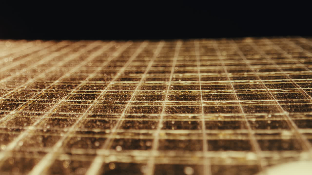 Close-up of a Gridded Surface