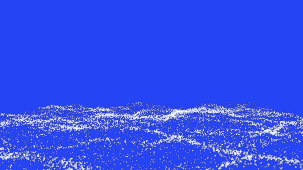 파란색 배경에 추상적인 색 입자