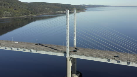 An-aerial-view-of-Kessock-Bridge-in-Inverness-on-a-sunny-summer's-morning