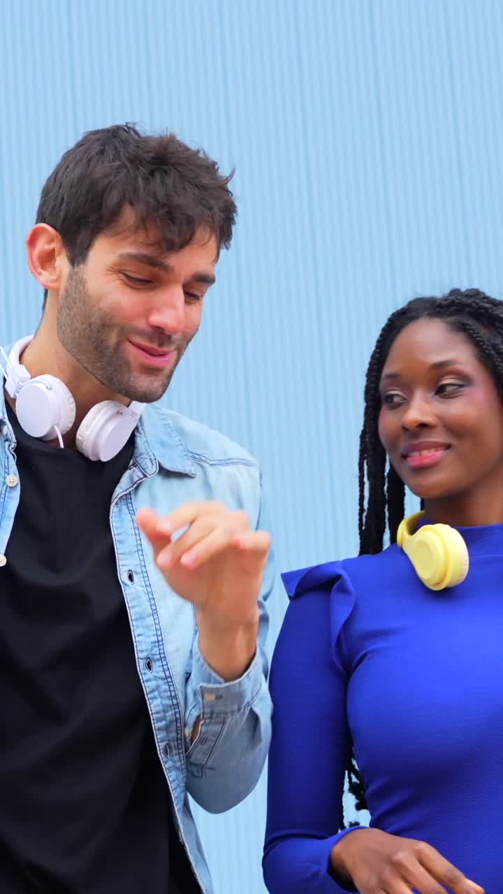 People with headphones