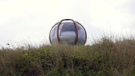 summerhouse garden pod office in a bubble shape