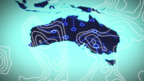 animación de la red de conexiones sobre el mapa