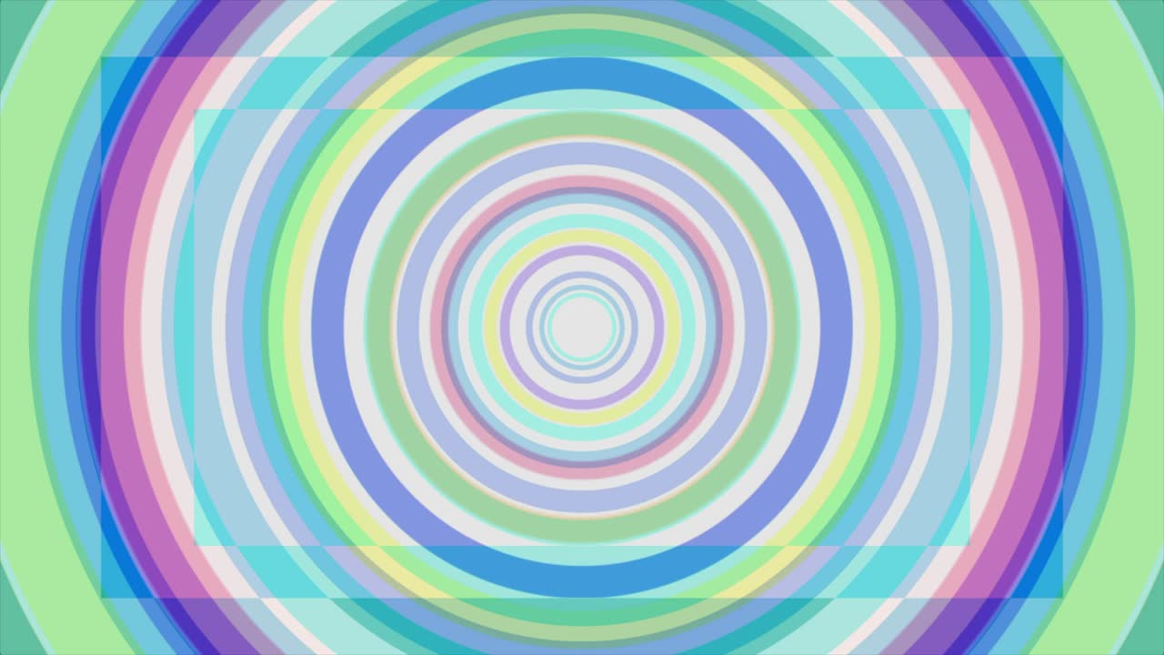 fondo espiral hipnótico animado de colores. bucle sin costuras. círculos en forma de arco iris colores rotación de bucle sin cuerdas fondo de animación