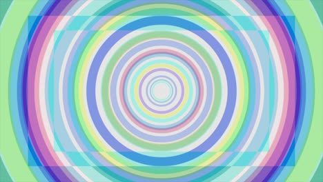 fondo espiral hipnótico animado de colores. bucle sin costuras. círculos en forma de arco iris colores rotación de bucle sin cuerdas fondo de animación