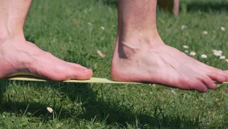 finding balance on slackline