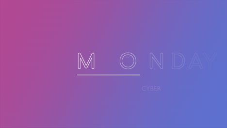 Moderner-Cyber-Monday-Text-Auf-Violettem-Farbverlauf