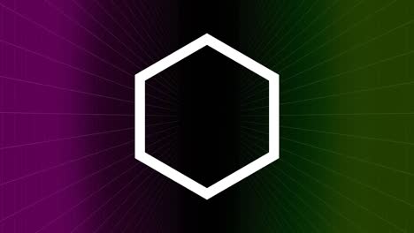 Hexagon-turning-around-itself-on-dark-background