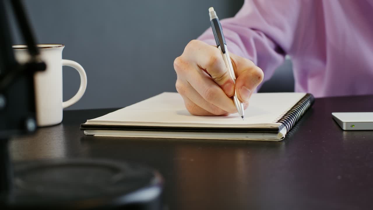 Person working at a desk