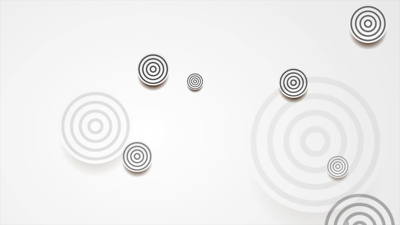 검은 반지를 가진 색 원 추상적인 운동 배경