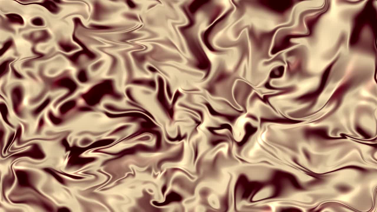Sfondo liquido bronzo. Texture fluida acquatica ondeggiante. Motivo metallico in movimento