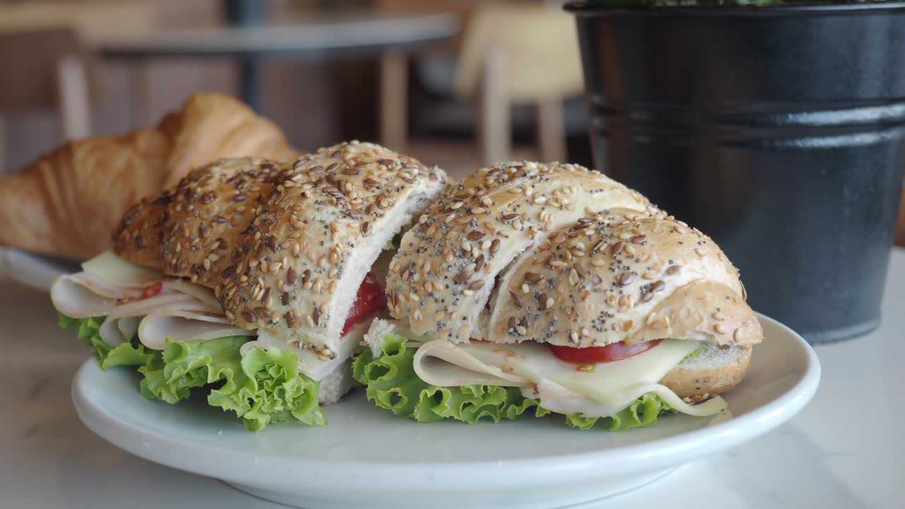 sándwich de croissant