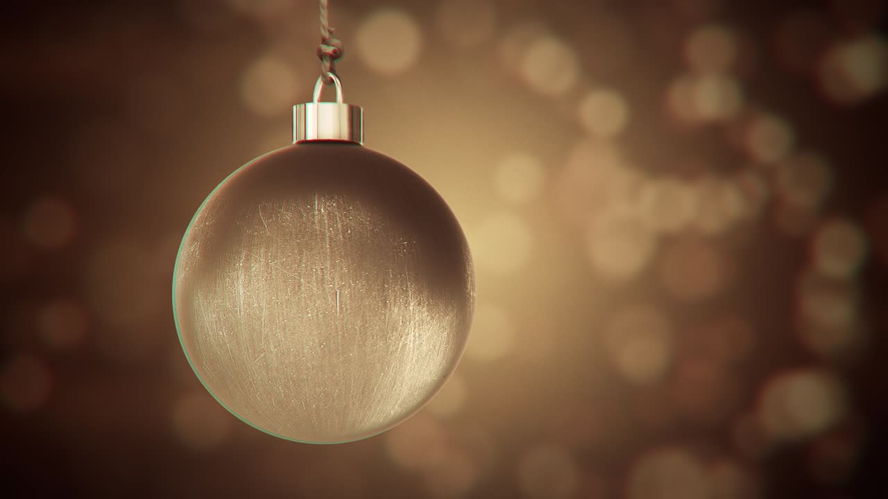 Schöne Weihnachtskugeln Hintergrund-Loop-Animation