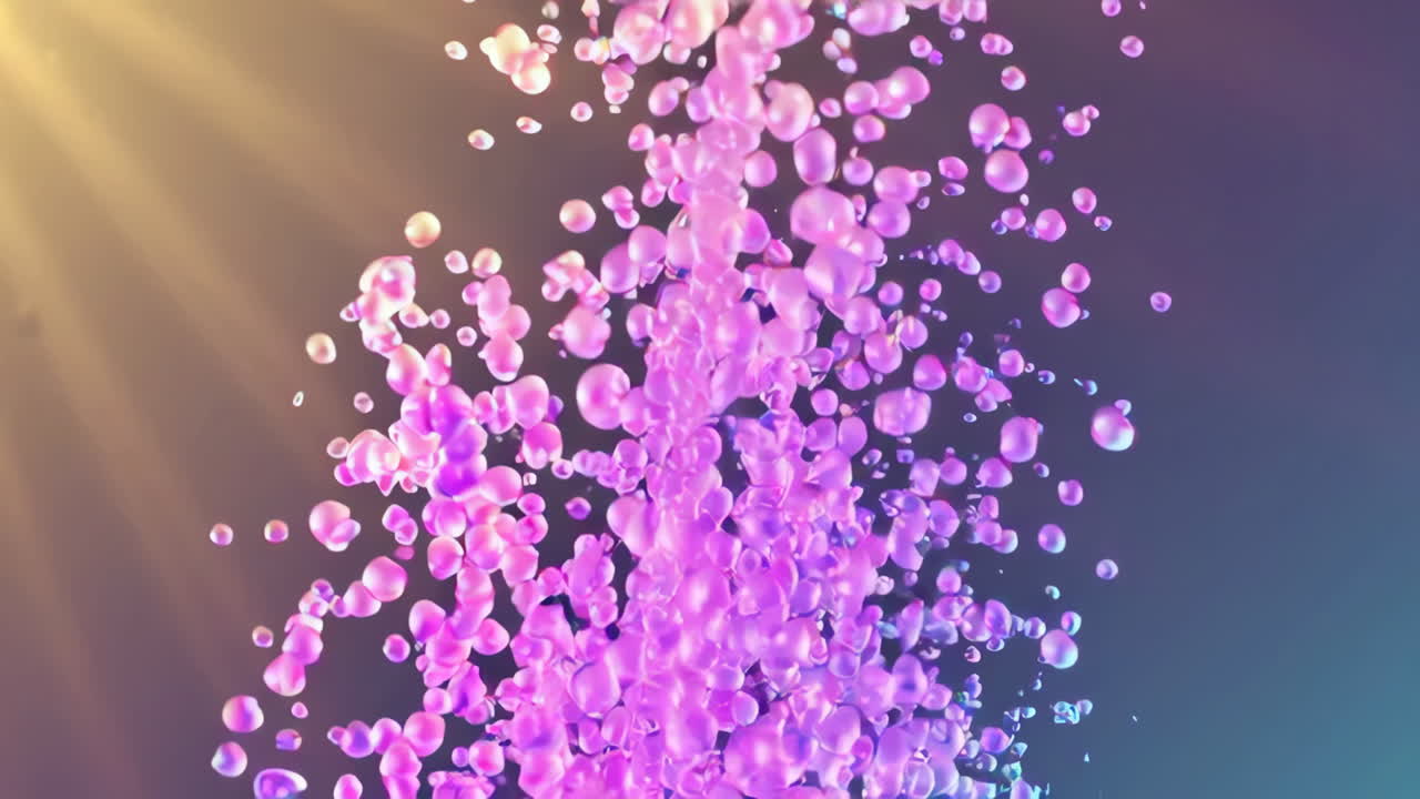 추상적인 반이는 거품