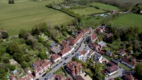 old houses in a village in kent