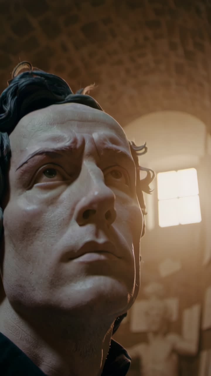 Sculptor's Studio and Artwork