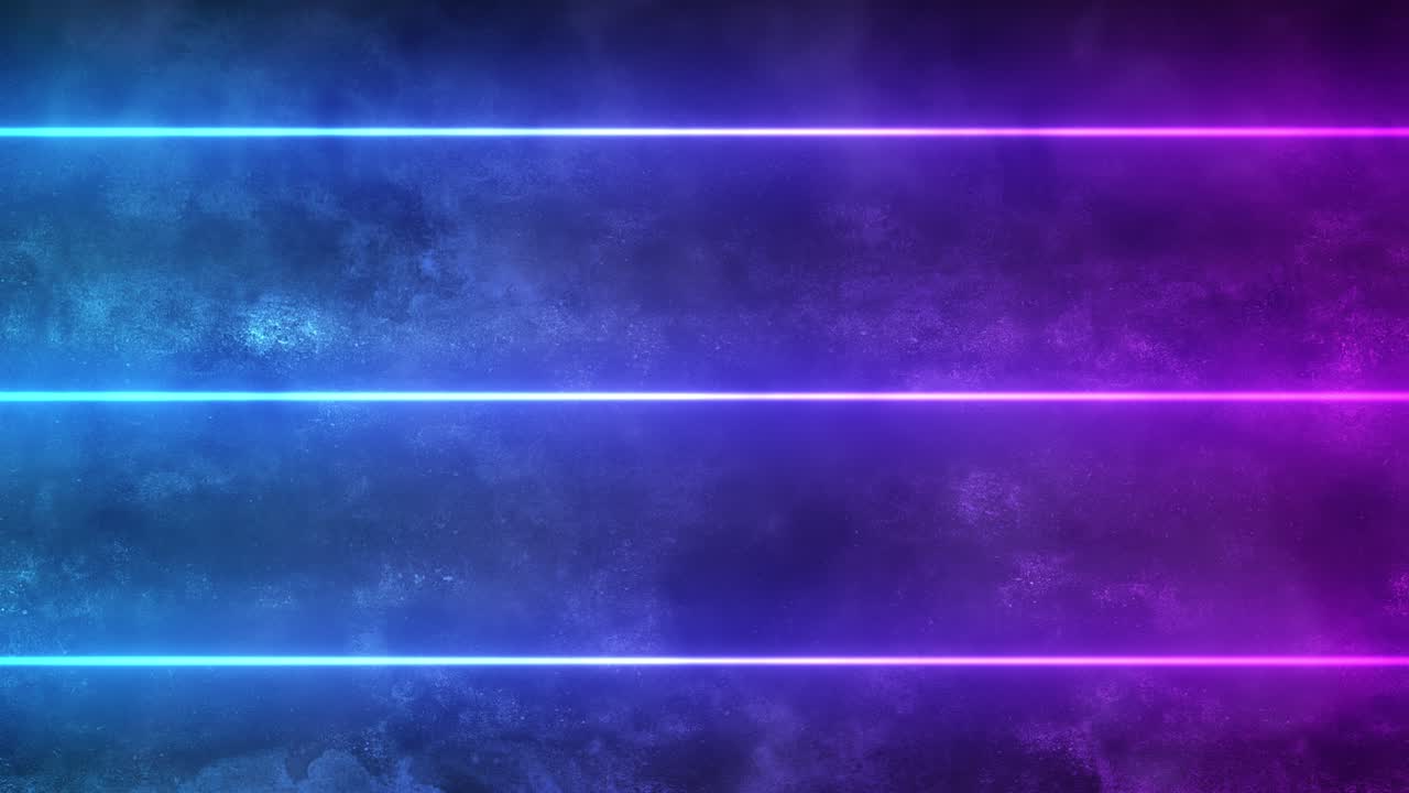 Luces de neón coloridas futuristas en humo en movimiento al estilo ciberpunk
