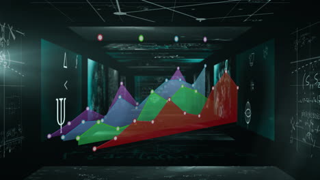 animation of data processing over statistics